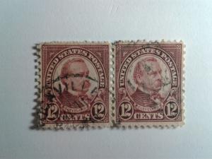 SCOTT # 564 USED TWIN 12 CENT CLEVELAND !