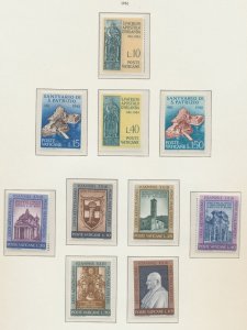 VATICAN - Scott 316-316 & 317-322 - MNH - 1961