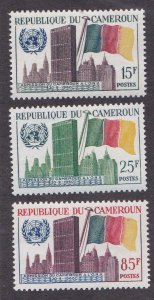 Cameroun # 340-342, Admission to the U.N., Mint NH, 1/2 Cat.