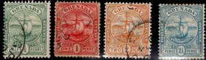 GRENADA Scott 68-71 Used Seal of the Colony stamps