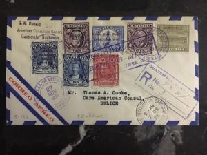 1931 US Consulate Guatemala first flight  cover FFC Miami USA To Belice