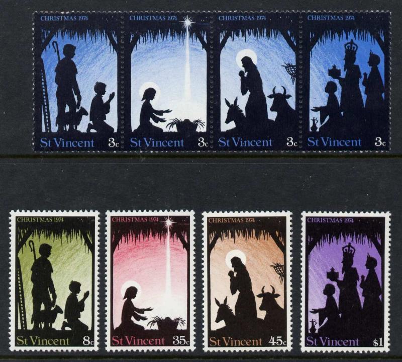 St Vincent 396a,397-400 MNH Christmas