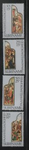 Suriname 1977 Easter religious scenes painting Sc B236-B238, B240 MNH A4198