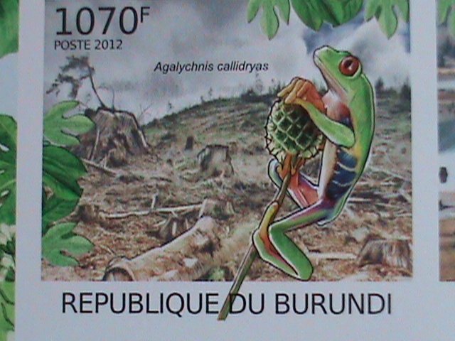 ​BURUNDI STAMP 2012 SC#1111 DEFORESTATION-PROTECTION OF NATURE-IMPER -MNH S/S