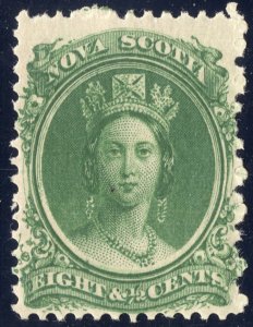 1860-1863 unused 8 1/2c green Queen Victoria, SC11