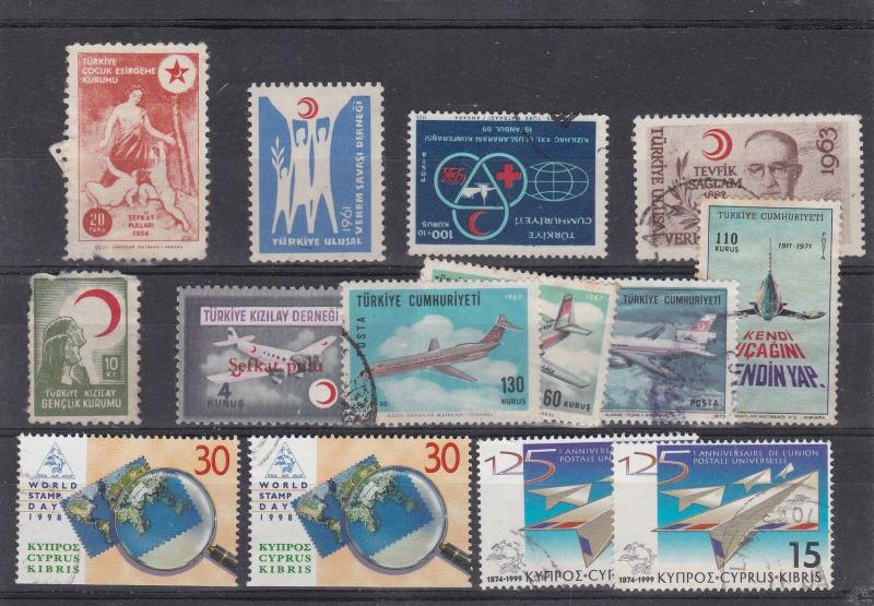 Turkey + Cyprus Stamps ref R 16983