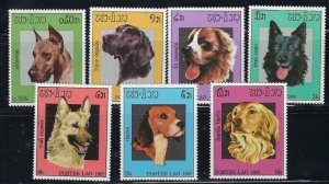 Laos 774-80 MNH 1987 Dogs (an3270)