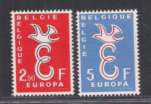 BELGIUM SC# 527-8   FVF/MOG 1958
