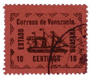 (I.B) Venezuela Local Post : Guyana State 10c