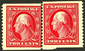 U.S. #353 MINT PASTE UP PAIR OG NH