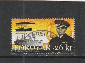 Faroe Islands  Scott#  630  Used  (2014 D-Day, 70th Anniversary)