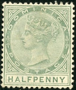Dominica Scott 17 Unused H - 1886 ½p Queen Victoria - SCV $6.00
