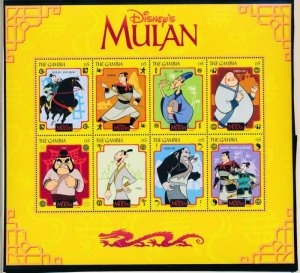 DISNEY GAMBIA 2043-2048 MNH MULAN SHEETS