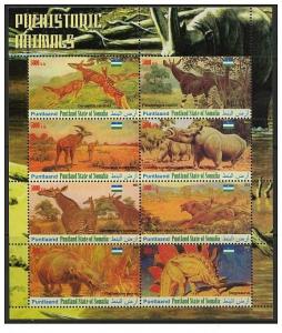 SOMALIA SHEET MNH DINOSAURS