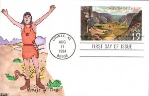 #UX176 Canyon De Chelly Kribbs FDC