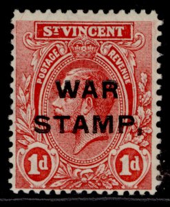 ST. VINCENT GV SG122b, 1d red, LH MINT. Cat £14.