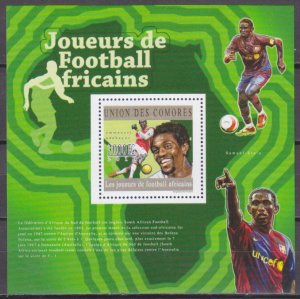 2010 Comoro Islands 2837/B597 2010 World championship on football South Africa 1