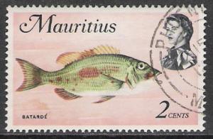 Mauritius #339a QE II & Fish Used