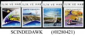 TURKEY - 2013 11th TRANSPORTATION MARITIME AFFAIRS & COMMUNICATION FORUM 4V MNH