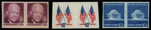 USA Scott# 1402a, 1519a & 1520a IMPERF Coil pairs Mint NH SCV $102.50 (56677)