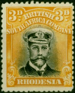 Rhodesia 1922 3d Black & Yellow SG293 Fine LMM (2)