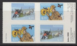 NORWAY SG1382/3 2000 CARTOON CHARACTERS BOOKLET PANE MNH