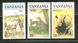 Tanzania 319, 21-22 MNH Endangered Wildlife