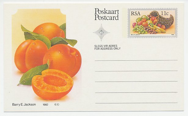 Postal stationery Republic of South Africa 1982 Plum