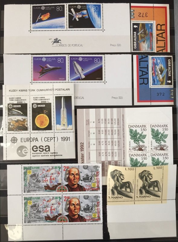GB Sweden Cyprus Malta Europa MNH +Blocks+Booklets Mixture(Apx350)(TK76) 