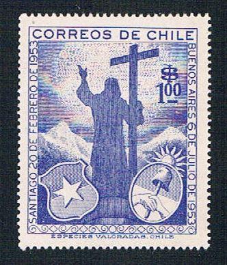 Chile 289 MLH Christ of the Andes 1955 (BP2234)