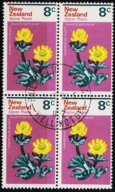 New Zealand. 1972 8c (Block of 4) S.G.985 Fine Used