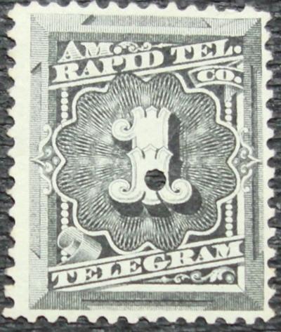 US #1T1, Used, Punched Single, Telegraph