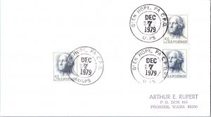 United States Pennsylvania Glen Hope C.P.O. USPS 1979 large double ring  1964...