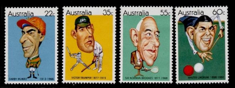 Australia 772-5 MNH - Sportsman, Sports