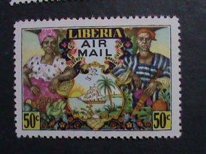 ​LIBERIA-1949 SC#309-12,C63-4 JEHUDI ASHMUN & DEFENDERS MNH  73 YEARS OLD VF