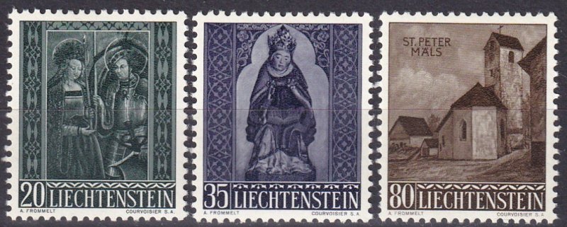 Liechtenstein #329-31  F-VF Unused  CV $5.70 (Z5179)
