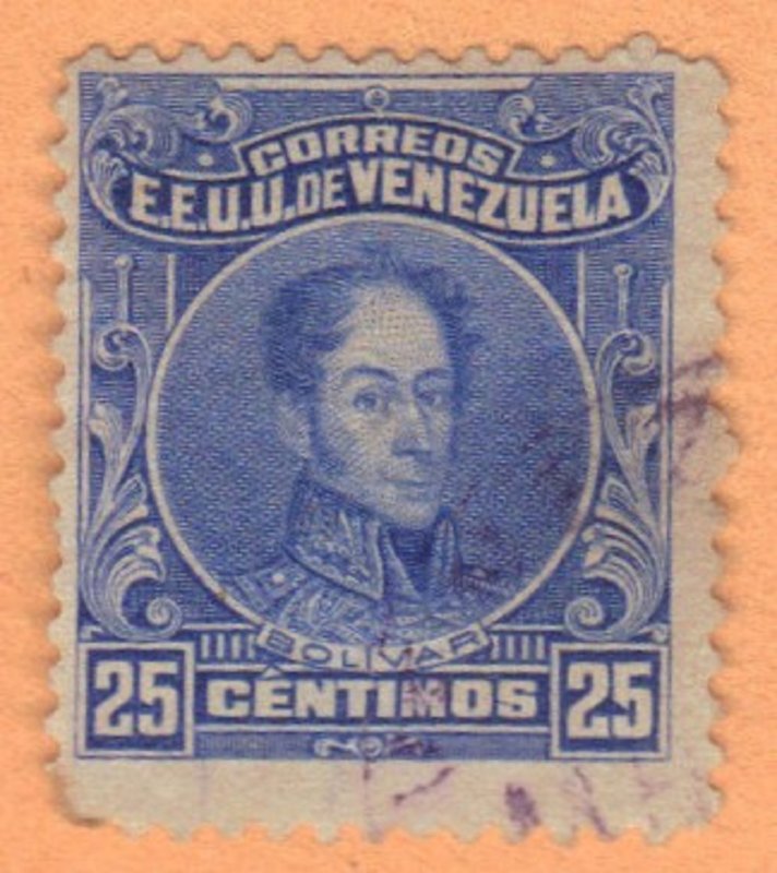 VENEZUELA SC# 263 **USED** 1915-23  25c  SEE SCAN