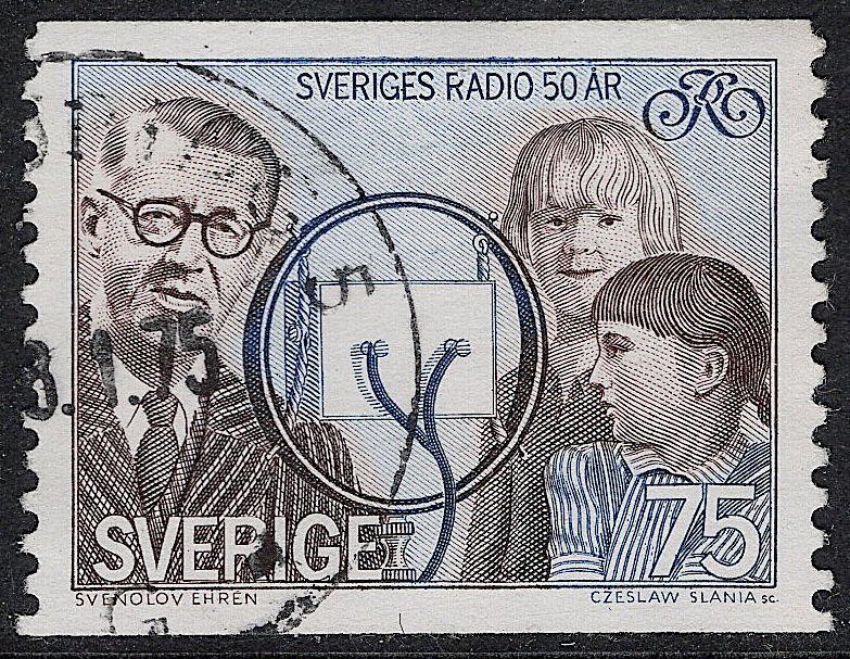 Sweden - 1974 - Scott #1107 - used - Swedish Broadcasting Corporation