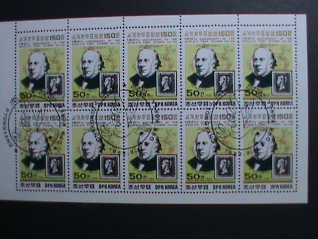 KOREA-1989-SC#2860 150TH ANNIV:BLACK PENNY-INTL. STAMP SHOW LONDON'90