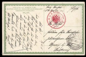 Austria 1915 WWI Navy Torpedo Boat SM Boot 3T Feldpost Cover SMS Ulan Pola 93577