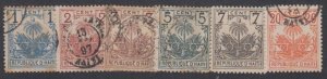 Haiti - 1896 - SC 38-43 - Used/MH - Complete set