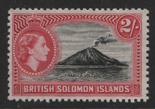 BRITISH SOLOMON ISLANDS 101 MNH   VOLCANO   ISSUE