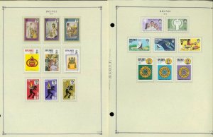 Brunei 1906-1992 MNH, LH & U in Mounts on Scott International Pages