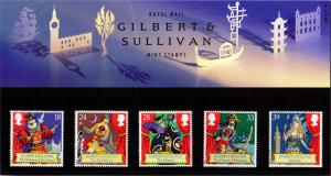 PRESENTATION PACK PP199 1992 - GILBERT & SULLIVAN (printed no.229)