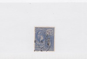 VIRGIN ISLANDS #59 used Cat $24 two and half pence  stamp