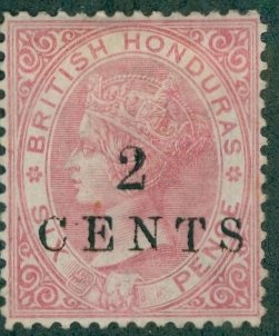 BRITISH HONDURAS 18 MNG (RL) 830 CV $350.00 BIN $100.00