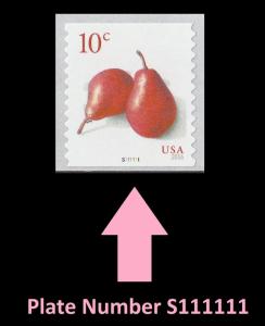 US 5039 Pears 10c PNC1 S111111 MNH 2016 