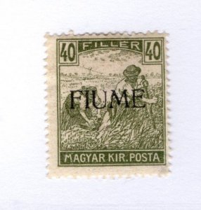 Fiume #12 MH Remnants - Stamp - CAT VALUE $125.00 Forgeries Exist