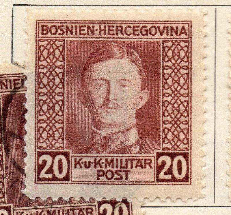 Bosnia Herzegovina 1917 Early Issue Fine Mint Hinged 20h. 248693