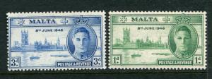 Malta #206-7 Mint